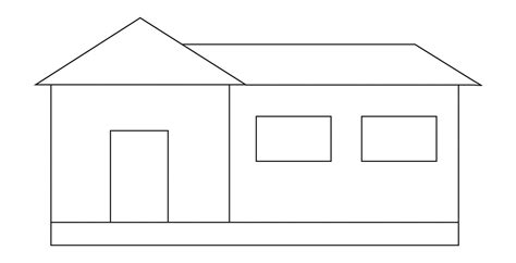 Simple Line Drawing Of A House - 60 Easy And Simple Landscape Painting ...