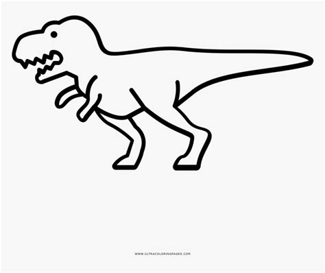 Transparent T Rex Outline, HD Png Download - kindpng