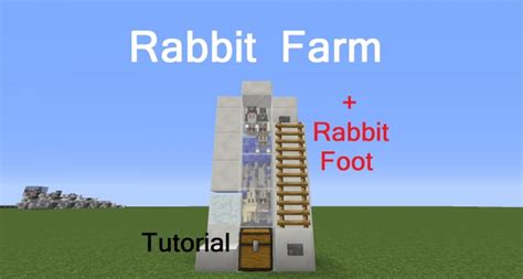 Rabbit Farm (+Rabbit's Foot) Minecraft Project