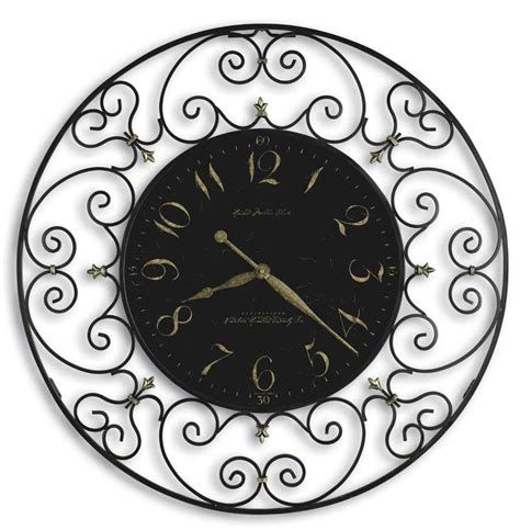 Howard Miller 625-367 Joline Scrolled Iron Wall Clock - The Clock Depot