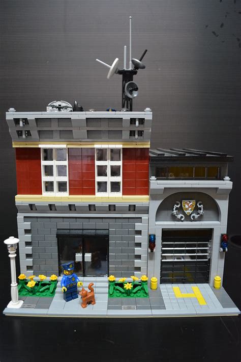 Lego Custom Police Station Moc Youtube