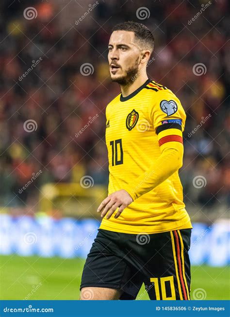 Belgium National Football Team Captain Eden Hazard Editorial Photo ...