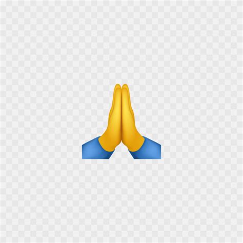 Prayer hands emoji. Folded hands. Isolated on white. Vector 20257879 ...