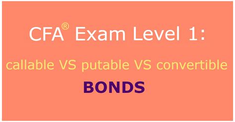 CFA Level 1: Callable bond vs Putable bond vs Convertible bond |SOLEADEA