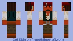 Jack Sparrow Minecraft Skin