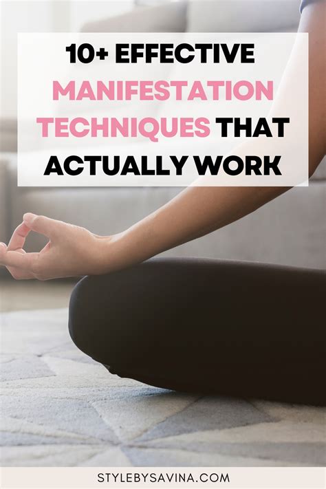 10+ Effective Manifestation Techniques That Actually Work | Style by Savina