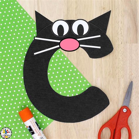 Letter c Cat Craft: Letter Recognition Craft for Preschoolers