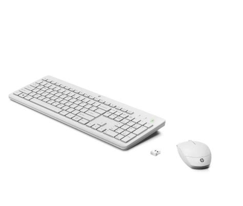 HP 230 Wireless White Keyboard and Mouse Combo – SAFAD