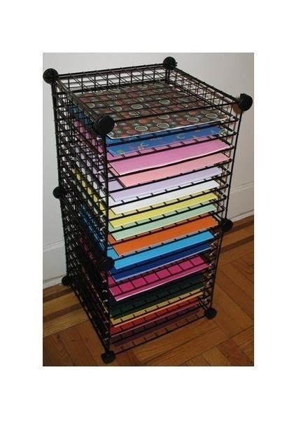 12x12 Scrapbook Paper ORGANIZER Rack Storage PLANS by TheHobbyHub