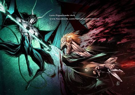 KUROSAKI ICHIGO vs ULQUIORRA from Bleach by inkartluis on DeviantArt ...