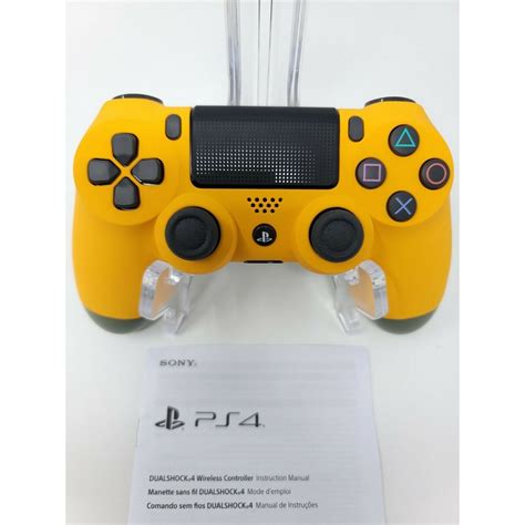 Amber Yellow Soft Touch Custom PS4 Playstation 4 Wireless Controller ...