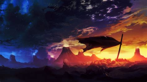 Anime Landscape Desktop HD Wallpapers - Wallpaper Cave