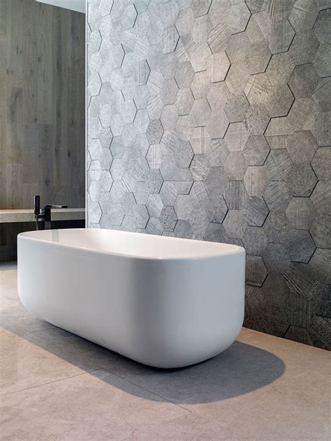 Bathroom Tile Ideas - Grey Hexagon Tiles | CONTEMPORIST