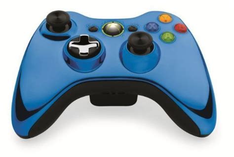 Amazon.com: Xbox 360 Wireless Controller - Chrome Blue : Video Games