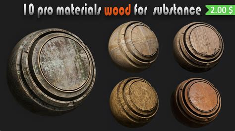 viam - 10 pro wood material for substance painter