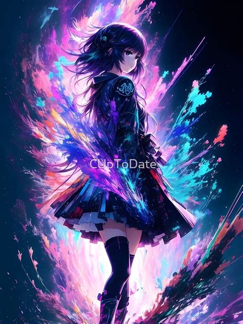 AI Anime Art - Captivating AI-Generated Girl Premium Matte Vertical ...