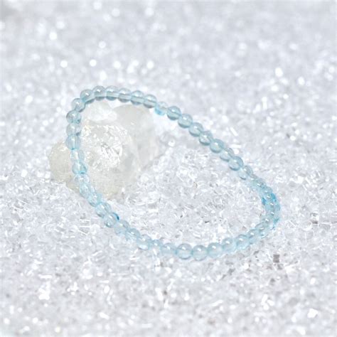 Topaz (Blue) 4mm Bracelet - Crystalis - Crystals Shop