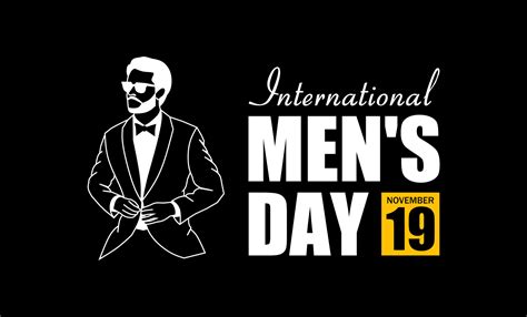 International men's day theme vector illustration 19187420 Vector Art ...