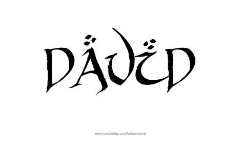 David Name Tattoo Designs