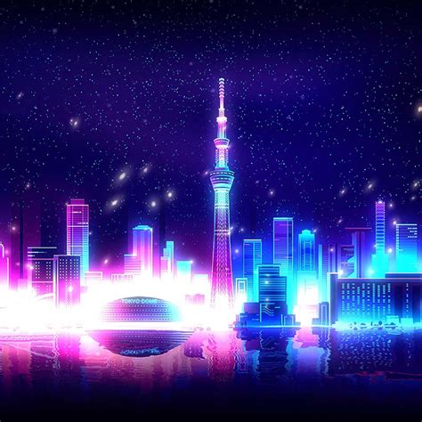 Neon City - Tokyo Dome Wallpaper Engine