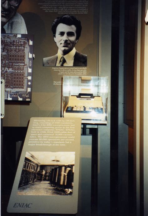 4004 Microprocessor Display at New Intel Museum (1992)