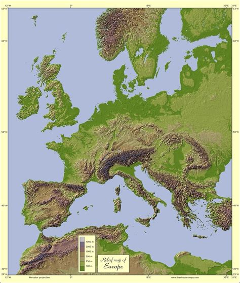 Europe physical map physical map of europe – Artofit