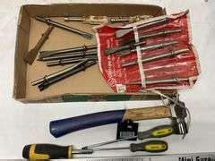 Air chisel bits, hammer - Legacy Auction Company