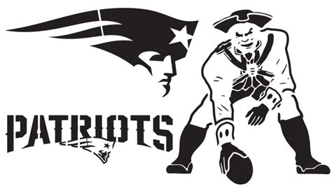 Patriots Black And White Logo