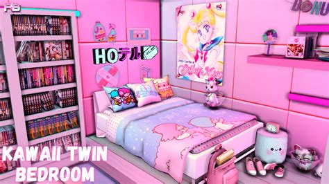 Kawaii Twin Bedroom (With CC Links & Room Download :) - youtu.be ...