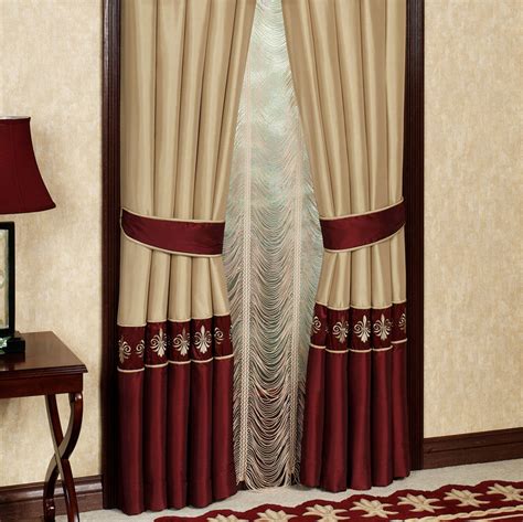 Burgundy Curtains for Living Room | Roy Home Design