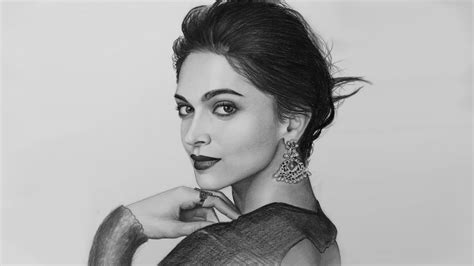 Deepika Padukone Pencil Drawing