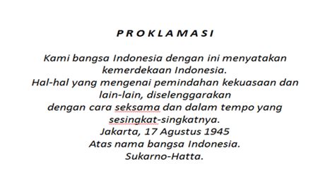 Teks Proklamasi Diketik Oleh