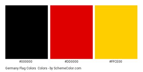 Germany Flag Colors » Country Flags » SchemeColor.com