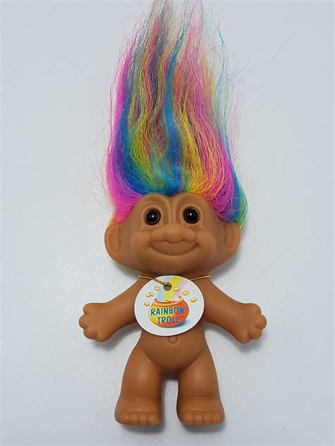 Russ Troll Doll Rainbow Hair 3 Inches - Etsy