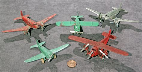 Old Antique Toys: Vintage Old Metal Toy Airplanes