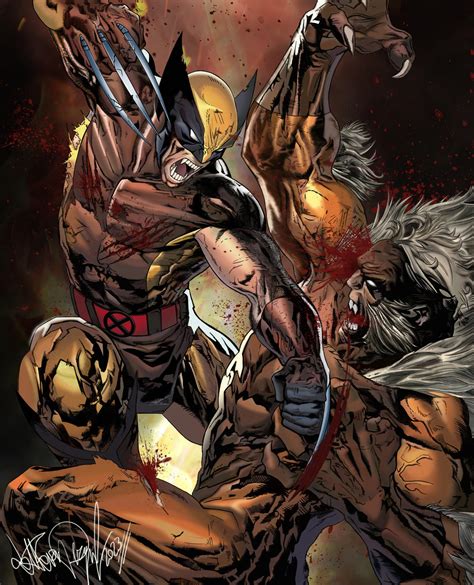 Wolverine VS. Sabretooth by PirS92 on DeviantArt