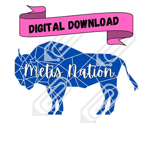 Metis Nation Buffalo Digital PNG Metis Buffalo Metis Png Buffalo Png ...