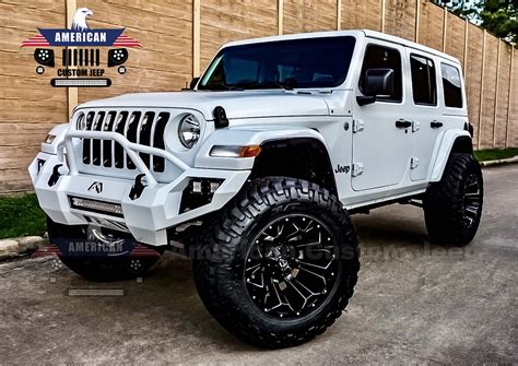 White Lifted Jeep Wrangler