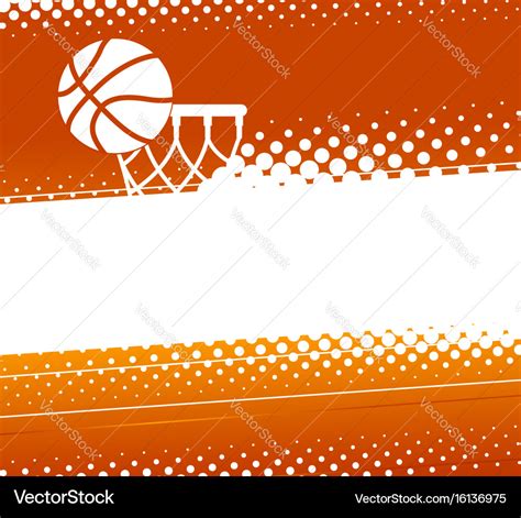 Basketball background Royalty Free Vector Image