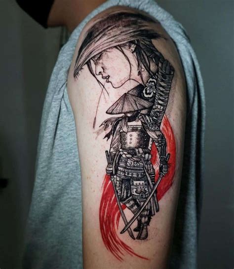 Dramatic & Scary Samurai Sleeve Tattoo | Samurai tattoo design, Warrior ...