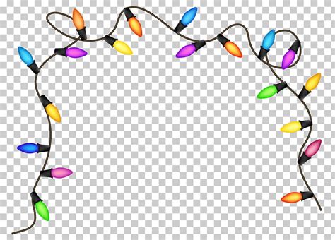 Aesthetic String Lights Transparent Background