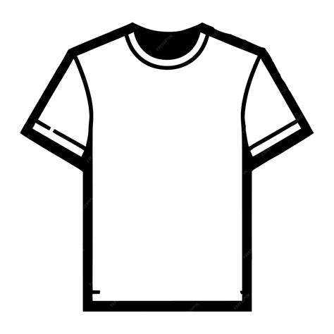 Premium Vector | Vector Outline Tshirt vector template