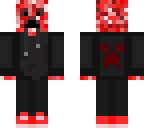 Red creeper | Minecraft Skin