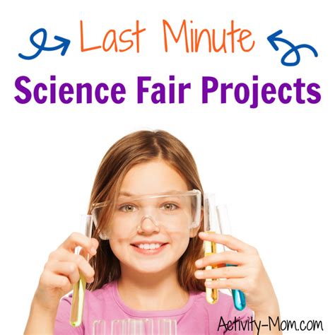 Last Minute Science Fair Projects for Kids - The Activity Mom