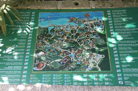 Xcaret Park Map In English