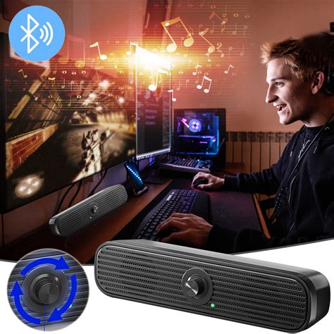 Bluetooth Speaker Computer Speakers Wired USB Powered Speakers Stereo ...