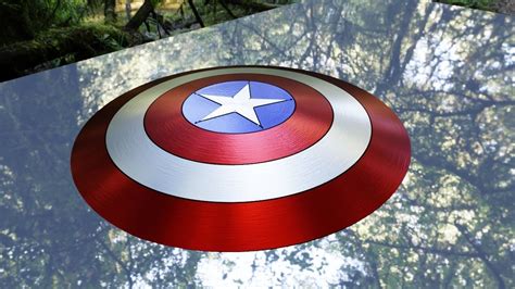 3D model Captain America Vibranium Shield-3D model VR / AR / low-poly ...