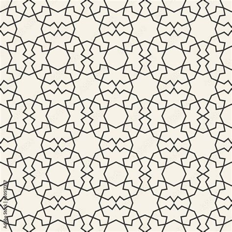 Abstract seamless geometric islamic wallpaper pattern Stock Vector ...