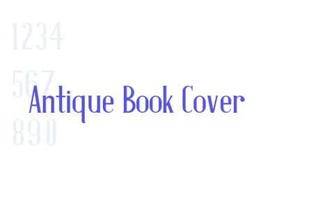 Antique Book Cover - Font Free Download