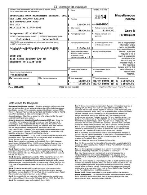 1099 Misc Form Printable 2023